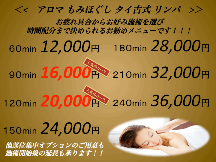 出張メンズエステ東京アネワメニュー1